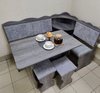 Кухонный уголок Миссия с полкой ткань в Бердске - mebel154.com