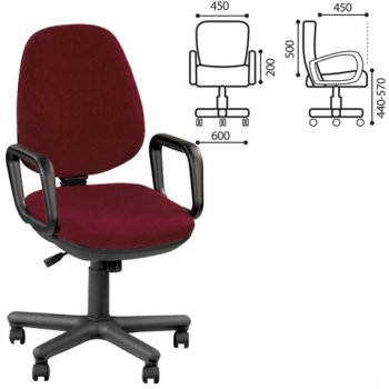 Кресло Comfort GTP, с подлокотниками в Бердске - mebel154.com