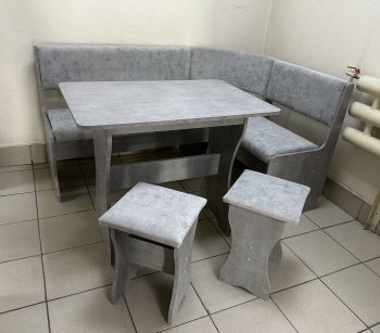 Кухонный уголок Миссия V велюр (сириус) в Бердске - mebel154.com