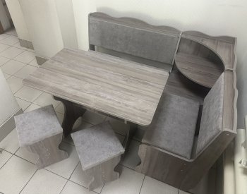 Кухонный уголок Миссия с полкой, ткань(локи) в Бердске - mebel154.com