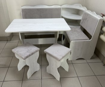 Кухонный уголок Миссия с полкой ткань в Бердске - mebel154.com