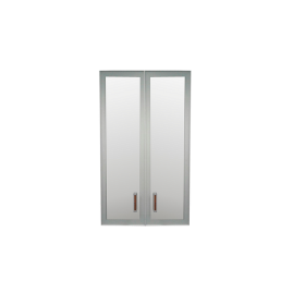 Комплект дверей Приоритет стекло в алюм. рамке К-981 (К-945, КФ-945) в Бердске - mebel154.com