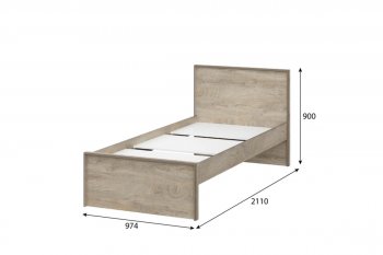 Кровать 0.9м Этна в Бердске - mebel154.com