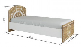 Кровать 900 КРД 900.1 Юнга в Бердске - mebel154.com