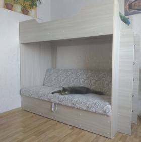 Кровать двухъярусная с диваном в Бердске - mebel154.com