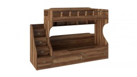 Кровать двухъярусная с приставной лестницей Навигатор в Бердске - mebel154.com