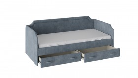 Кровать с мягкой обивкой и ящиками Кантри Тип 1 (900) в Бердске - mebel154.com