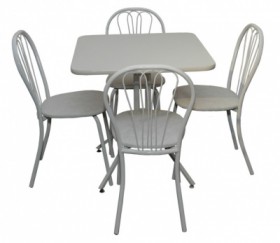 Набор стол пластиковый, 4 стула в Бердске - mebel154.com