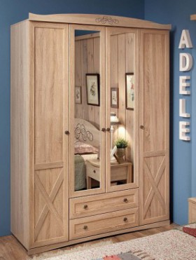 Шкаф для одежды 4-х дверный 9 Adele в Бердске - mebel154.com