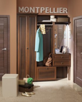 Шкаф-пенал для одежды и белья 3 Montpellier в Бердске - mebel154.com