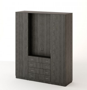 Шкаф распашной 4-х створчатый с 2 ящиками в Бердске - mebel154.com