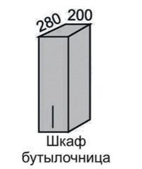 Шкаф верхний 720 ВШ 20 с дверцей Алеся Эконом в Бердске - mebel154.com