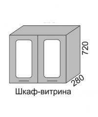 Шкаф верхний 720 ВШ 60В витрина Алеся Эконом в Бердске - mebel154.com