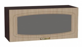 Шкаф верхний горизонтальный со стеклом Сити ШВГС 800 в Бердске - mebel154.com