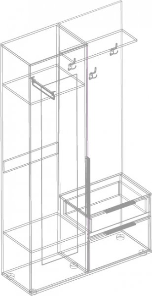 Прихожая Лео(велес) в Бердске - mebel154.com